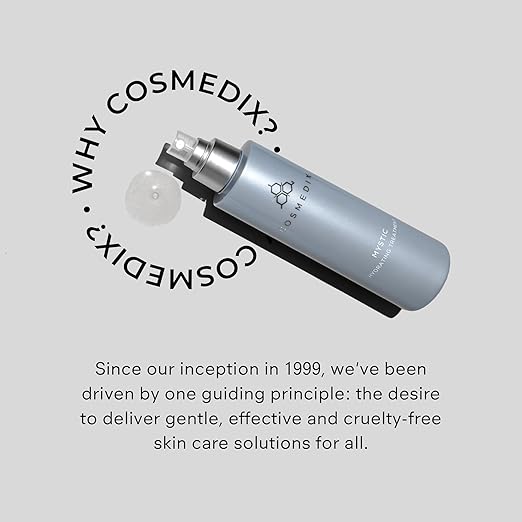 COSMEDIX Mystic Face Moisturizer for Women &amp Men - Plant-Based Hydrating Face Mist for Oily Sensitive &amp Blemish-Prone Skin - Oil-Free Facial Skin Care for Moisturized Radiant-Looking