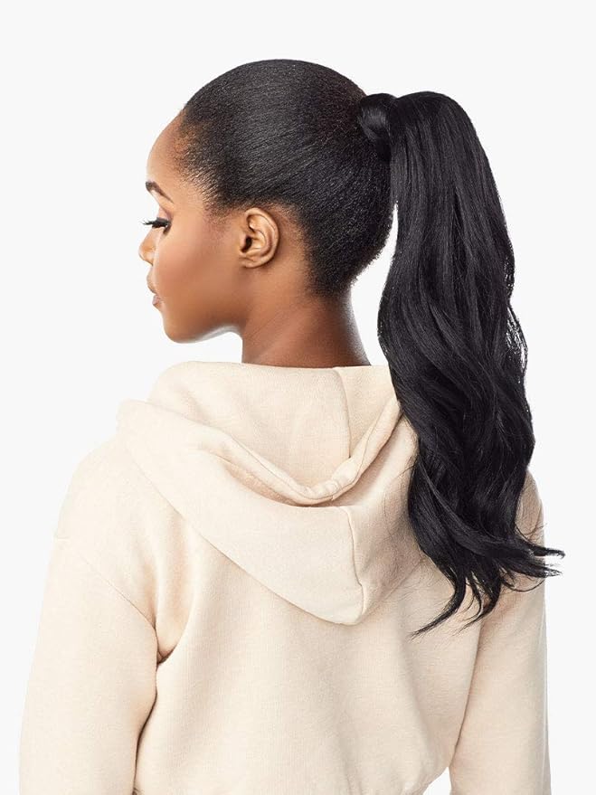 Sensationnel Instant Updown Halfwig Pony - Unit 11 4 Style in 1 Half Wig and Pony Wrap (4 MEDBROWN)