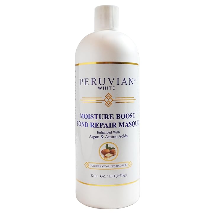 Moisture Boost Bond Repair Masque with Argan and Amino Acids 32 oz ? Deep Conditioning Treatment for Damaged Hair Strengthens Restores and Hydrates