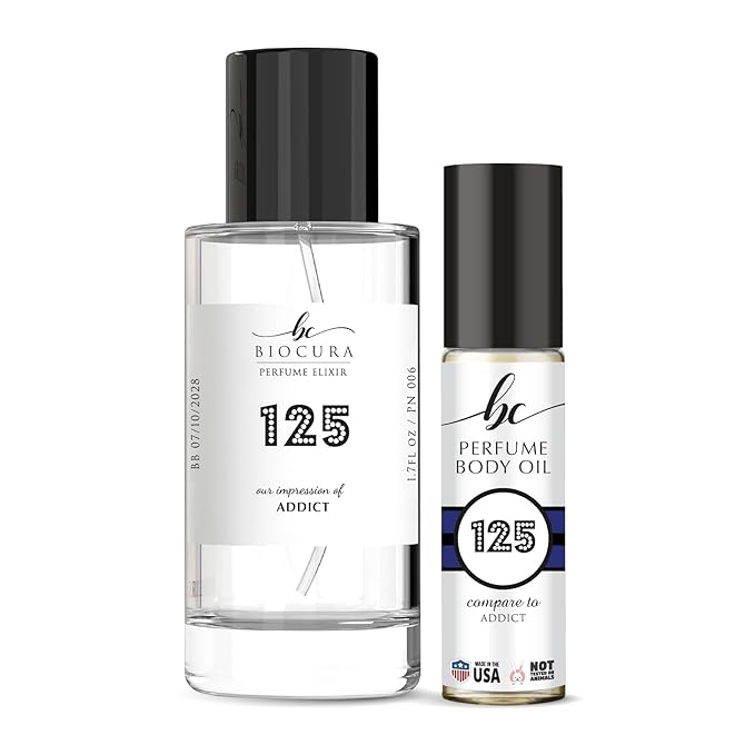 BC Perfume 125 Impression of Addict For Women Spray + Body Oil Set 10ml+50ml