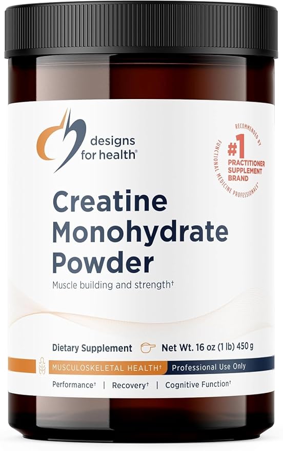 Designs for Health Micronized Creatine Monohydrate Unflavored Powder 90 Servings 5g per Serving ? for Women &amp Men to Support Muscle Strength and Brain Health