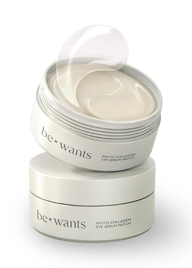 Bewants under eye patches for puffy eyes Korean under eye mask with vegan collagen and 71.9% bamboo water patches for dark circles and Cooling 120 pieces