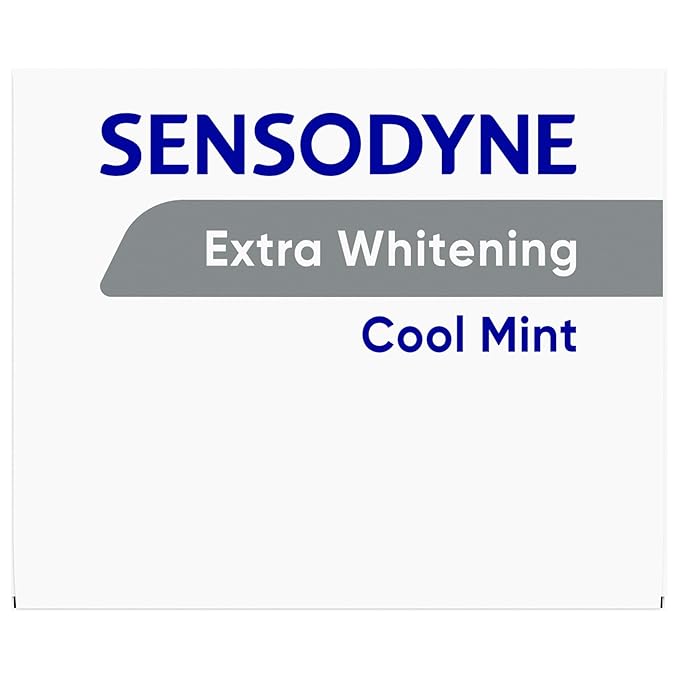 Sensodyne Extra Whitening Sensitive Teeth and Cavity Prevention Whitening Toothpaste Amazon Exclusive Cool Mint Amazon Exclusive- 4 Ounces (Pack of 4)