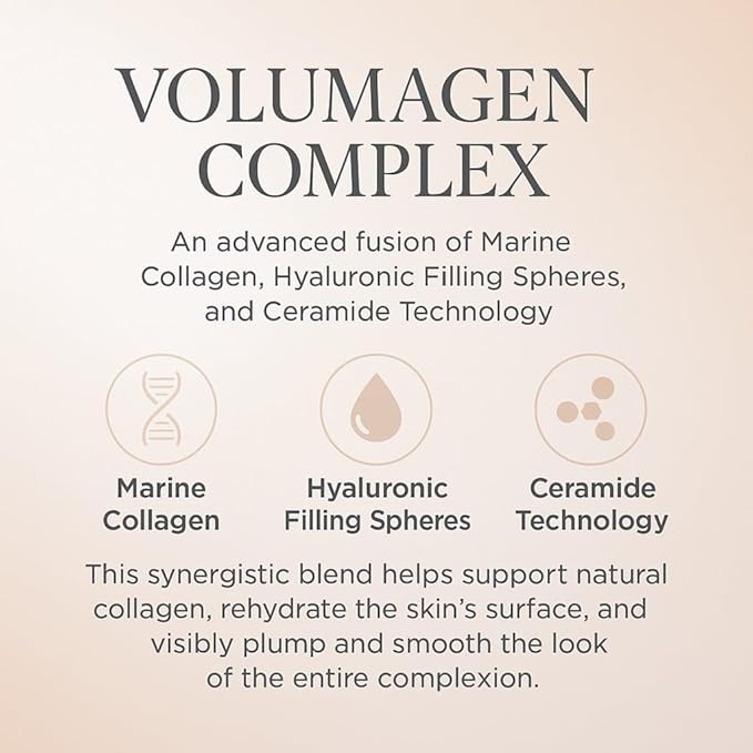 Consult Beaute Volumagen - Collagen Facial Serum Concentrate for Nourishing &amp Plumping Skin - Hydrates and Temporarily Fills for Smoother Bouncy Skin - Hyaluronic Acid &amp Vitamin C - 2 Fl. Oz.