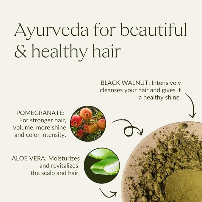 khadi DARK BLONDE Natural Hair Color - Hair Color for matte medium ash blonde to rich dark blonde - 100% plant-based &amp natural - 3.5 oz