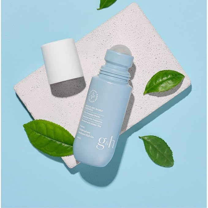 G H Protect Antiperspirant Deodorant All-Skin-Type Roll-On 2X3.38 fl.oz(MFG Date Printed)Plant-Based Ingredients w/PrebioticsStay Fresh &amp Dry w/o White Marks on Skin/ClothesFINAL SALE w/o RETUR