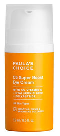Paula's Choice C5 Super Boost Eye Cream for Dark Circles Puffy Eyes Fine Lines &amp Crow?™s Feet Eye Repair Cream with 5% Vitamin C Hyaluronic Acid &amp Peptides Fragrance Free 0.5 fl oz