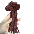 Human Hair Dreadlocks Extension Handmade Locs Small Size(diameter 0.4cm) 30 Strands/pack (8'' Red Wine #32)