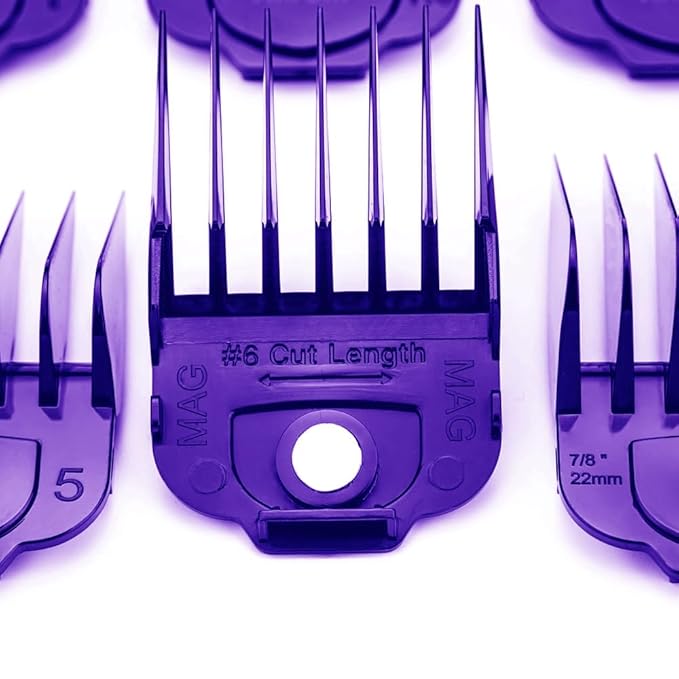 10 Pack Clipper Guards for Andis Master Fade Envy Lithium Ion Clipper Comb Guides with Magnetic Clip -from 1/16 Inch to 1 Inch(1.5-25mm)