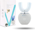 Sani White Ultrasonic Toothbrush Ortho Sparkle Sonic Glow Brush 360 Brite Toothbrush Adult U Shaped Ultrasonic Tooth Cleaner Teeth Whitening Light Electric Automatic Hands Free