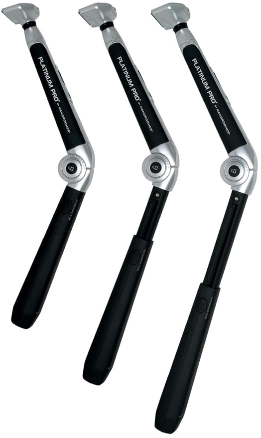 Platinum Pro by MANGROOMER New Back Shaver with 3 Shock Absorber Flex Heads Power Hinge Extreme Reach Handle &amp Bonus Case! (Generation 8.0) 4 Piece Set
