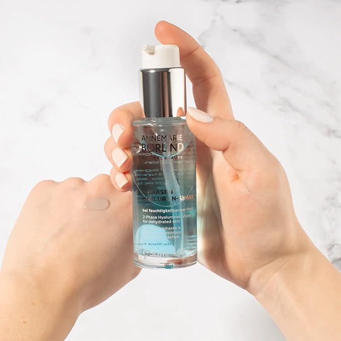 ANNEMARIE B?RLIND - 2 Phase Hyaluronan Shake - Hyaluronic Acid + Aloe Vera + Black Forest Rose Stem Cells For Intense Hydration - Moisturizing Plumping Nourishing - 1.69 Fl. Oz.