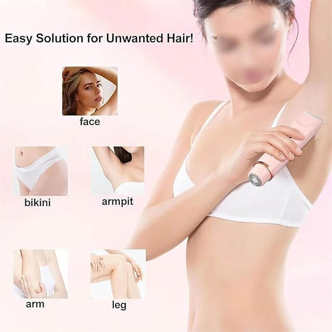 2 in 1 Bikini &amp Body Trimmer 2026 New Electric Dual Head Shaver Bikini Trimmer for Women Silky and Painless Wet and Dry Removable Head Razor Ipx7 Waterproof