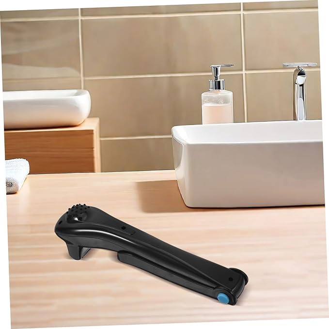 FRCOLOR Electric Back Shaver for Men ? Professional Razor for Back Hair Removal Black Cordless Design Easy Grooming Suitable for Personal Use
