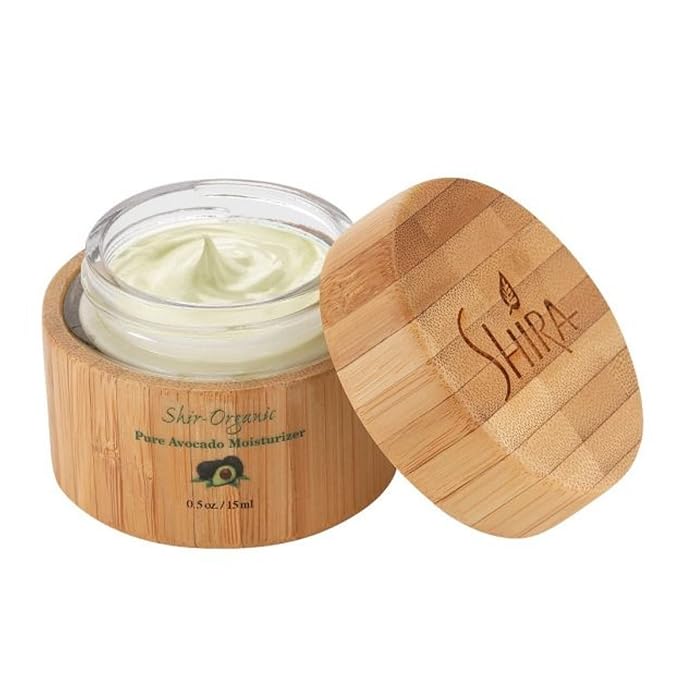 Shira Shir Organic Avocado Moisturizer for dry Mature Skin 24-Hour Hydrating Face Cream Infused with Vitamins A B D and E for Nourished Skin Face Moisturizer Cream (15ml)