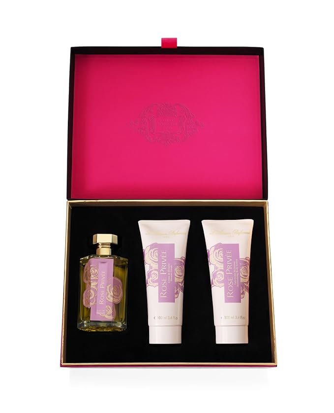 L'Artisan Parfumeur Rose Privee Gift Set: 3.4 oz Eau de Parfum Spray + Body Lotion + Shower Cream