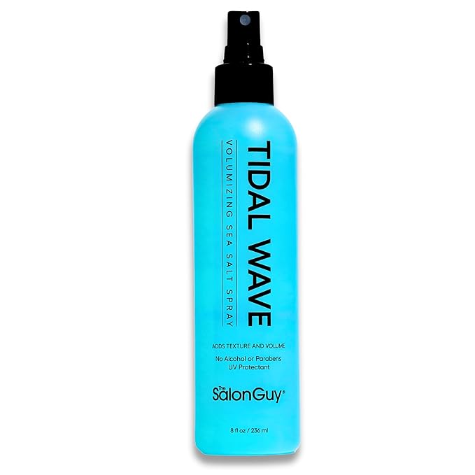 THESALONGUY Tidal Wave Sea Salt Spray for Hair | Texturizing Mist &amp Volumizing Spray for Men &amp Women | Adds Beach Waves Volume &amp Matte Texture | Alcohol-Free Paraben-Free 8 oz