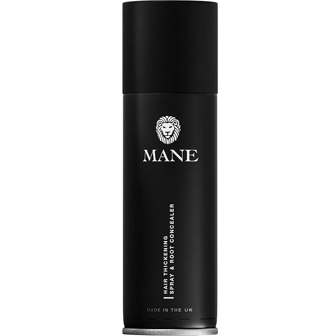 Mane Hair Thickening Spray &amp Root Touch Up Instantly Thicker Hair for Men &amp Women Fill in Hairlines and Hide Thinning and Fine Patches - Hazel 12 Colors (6.76 oz)