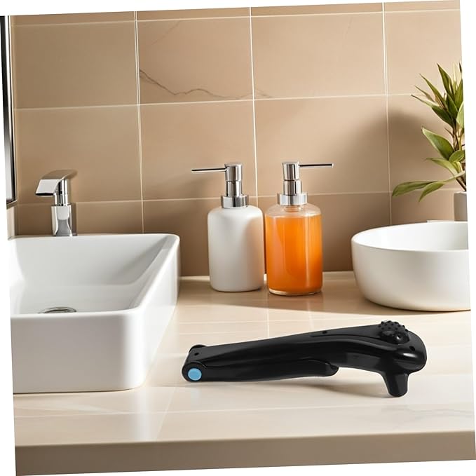 FRCOLOR Electric Back Shaver for Men ? Professional Razor for Back Hair Removal Black Cordless Design Easy Grooming Suitable for Personal Use