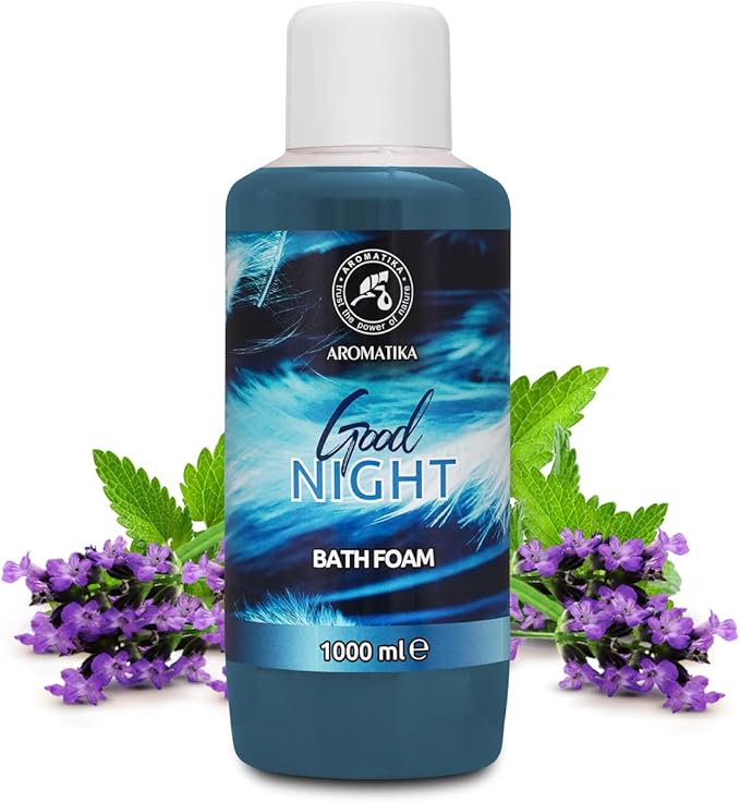 Bath Foam Good Night - 34 Fl Oz (1000ml) - Body Care - Good Sleep - Beauty - Bathing - Body Care - Wellness - Relax - Aromatherapy - Spa - Bubble Baths