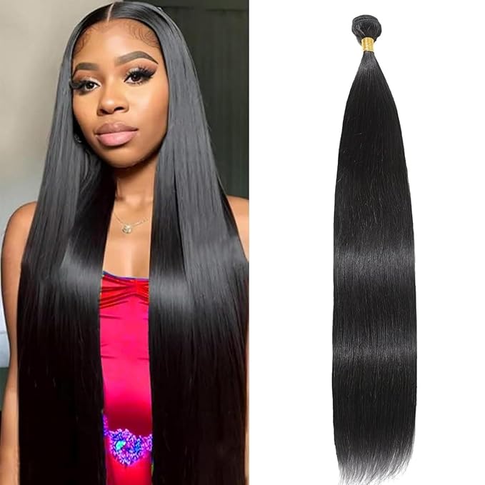 Human Hair BundlesStraight 1 Bundles 18 Inch16A Bundles Human Hair100% Unprocessed Virgin Brazilian Hair Extensions Double Weft Quick Weave Sew In Hair Bundle