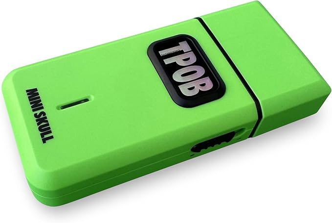 TPOB Mini Skull Single Shaver Compact Design That can fit in Your Pocket with a Turbo Charged Motor Perfect for Both Professional and at-Home use (Slime)