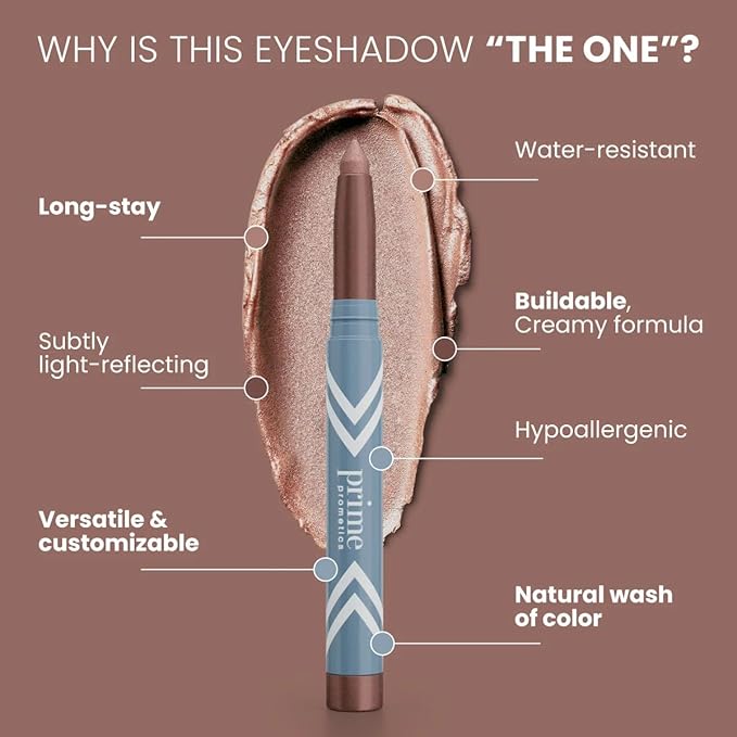 PRIME PROMETICS PrimeEyes Eye Brightener for Mature Women ? Creamy Eye Shadow Sticks ? Easy Application Quick Eye Lift Effect ? Hypoallergenic Long Wear Water-Resistant (Nebula)