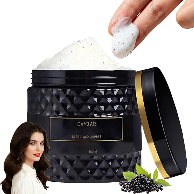 Caviar Bloom Deep Repair Hair Mask with Caviar Extract &amp Keratin Intensive Moisturizing Treatment | Replenishes Dry Coarse Damaged &amp Frizzy Hair | Reduces Frizz &amp Split Ends (1 PC)