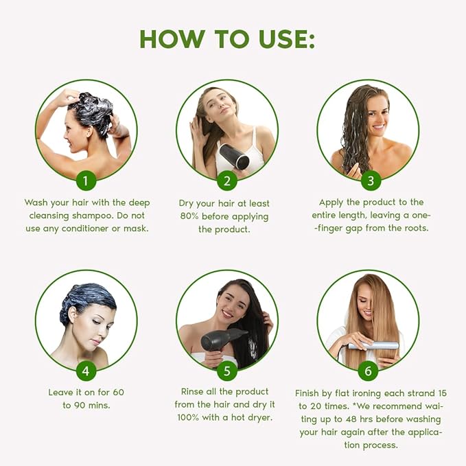 I Belli Capelli Ravenna Hair Straightening Kit ? Organic Hair B-tox &amp Repair Oil ? Anti-Frizz Intense Hydration Shine ? Formaldehyde-Free ? B-otox Hair Treament For All Hair Types (2-Pack)