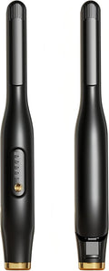Mini Flat Iron for Short Hair 1/2 inch Ceramic Plates Small Flat Irons for Short Hair Fast Heating Anti-Frizz Temperature Adjustable Auto-Off Travel Size Mini Hair Straightener Black