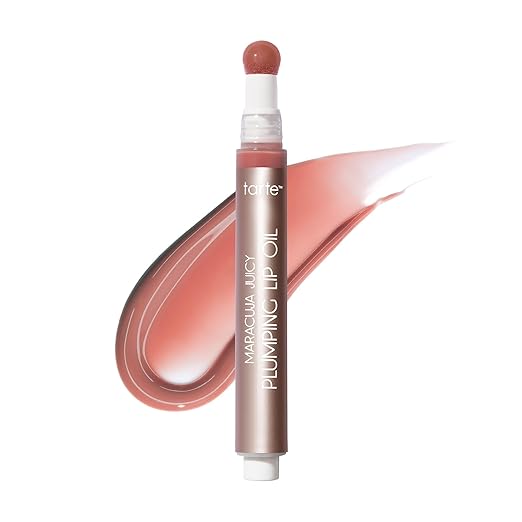 tarte maracuja juicy plumping lip oil - Hydrating &amp Volumizing Lip Plumper Gloss Balm with Nourishing Hyaluronic Acid &amp Vitamin E Plumps &amp Moisturizes Vegan &amp Cruelty Free