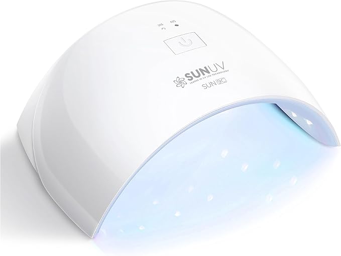 SUNUV UV LED Nail Lamp Nail Dryer for Gel Polish UV Light for Gel Nails with Sensor 2 Timer SUN9C Blue Gift for Women Girl