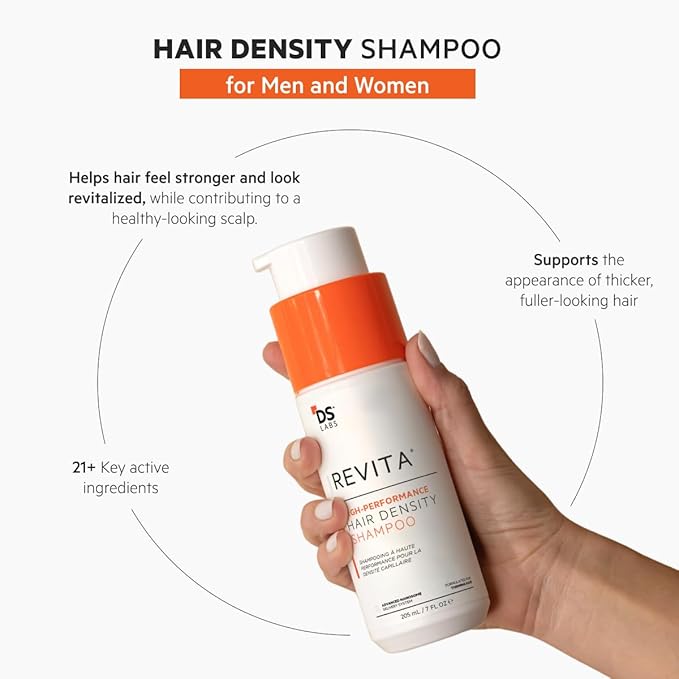 DS Labs Revita Shampoo &amp Conditioner Kit 205 mL - Two-Step Scalp Care System for Fuller-Looking Volumized Hair Lightweight Hydration Sulfate &amp Silicone Free Color Safe For Men &amp Wome