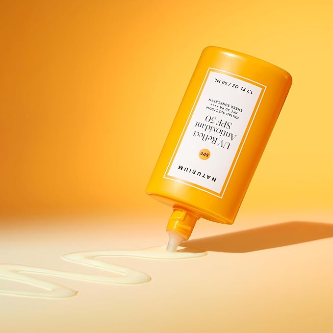 Naturium UV Reflect Antioxidant Broad Spectrum SPF 50 PA ++++ Sheer Sunscreen Lightweight Face &amp Skin Protector with Soft Matte Finish 1.7 oz