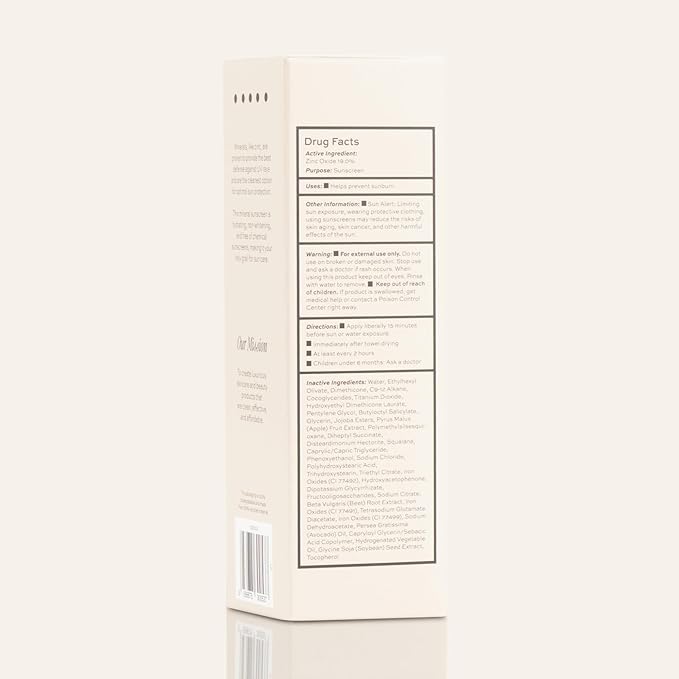 DIME Beauty Tinted Glow Wonderscreen SPF 30 Mineral Sunscreen for Face with 19% Zinc Oxide Tinted Moisturizer with SPF 50 g (Light)