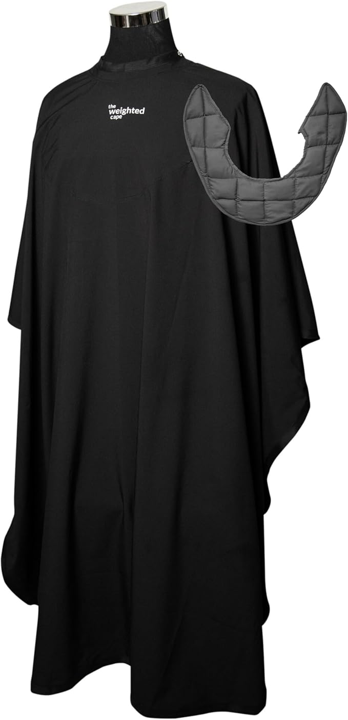1.5lb Kids Cape (Ages 3?8) ? Weighted Hair Cutting Barber Cape with Elastic Collar Waterproof Salon Cape for Added Comfort Perfect for Barber &amp Hairstylist (52 x 36 in)