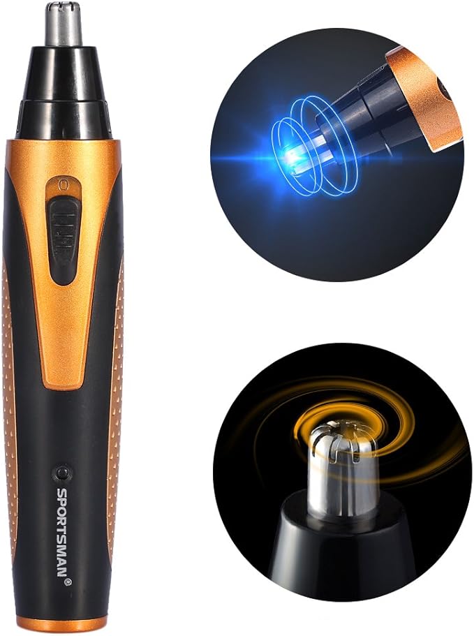 Mens Facial Hair Trimmer Kit 4 IN 1 Rechargeable Nose Hair Stubble Beard Ear Eyebrow Shaver for