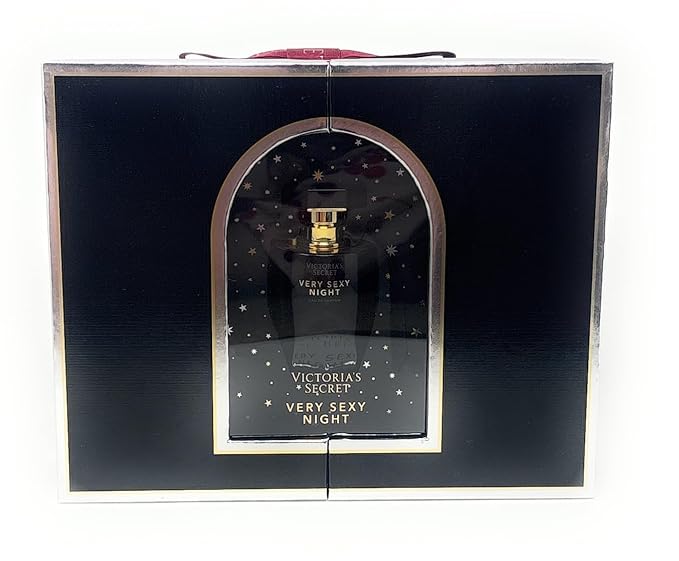 Victoria's Secret Very Sexy Night Gift Set 1.7 fl oz Eau de Parfum 2.5 fl oz Shimmer Fragrance Mist 3.4 fl oz Fine Fragrance Lotion Limited Edition