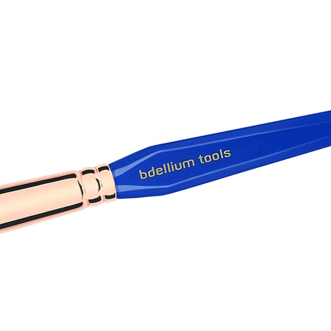 Bdellium Tools Professional Makeup Brush - Golden Triangle 944 Tapered Contour - With All Vegan and Soft Synthetic Fibers For Adding Dimension (Blue 1pc)