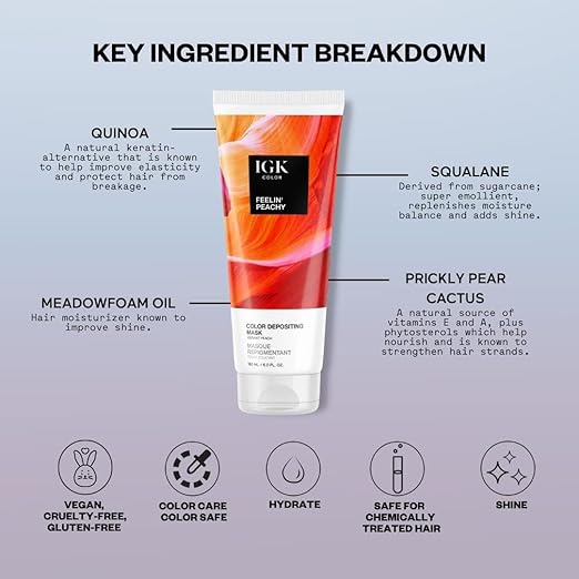 IGK Hair Gloss Toner &amp Color Depositing Mask | Vegan + Cruelty Free |