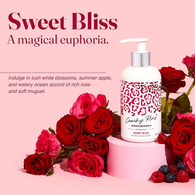 IntiMD Coochy Plus Intimate Shaving Complete Kit - Sweet Bliss &amp Organic After Shave Protection Soothing Moisturizer Mist - Antioxidant Formula Prevents Razor Burns Itchiness &amp Ingrown Hair