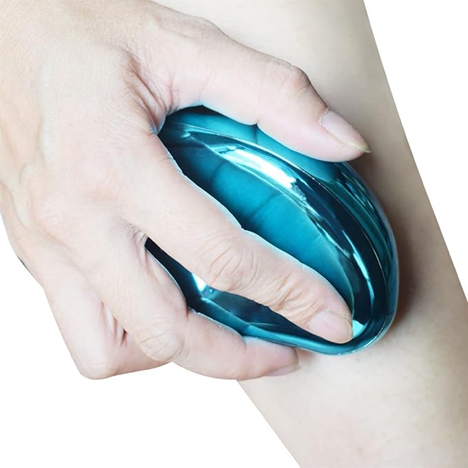 Crystal Hair Eraser Physical Painless Safe Epilator Easy Clean Reusable Body Beauty Hair Removal Makeup Brush for Hair Removal (Color : Blue)