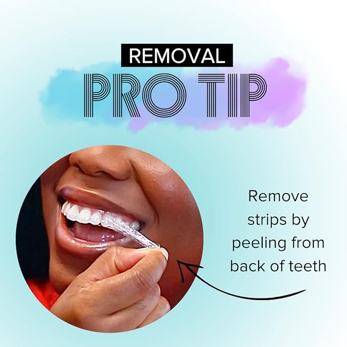 Prostrips - 12 Shades Whiter Teeth - 28 Enamel Safe REMINERALIZING Gentle Strips ? 97% no Sensitivity