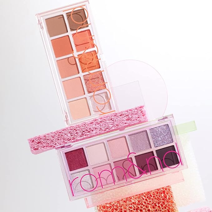 rom&ampnd Better Than Palette 102g (07 Berry Fuchsia Garden) | Eye Makeup Palette Matte &amp Shimmer Eye Shadow Sparkling Glittery various 10 shades Long Lasting High Pigmented Blendable Warm