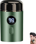Hipinference Shavers Mini Portable Electric Shaver Turbo Blades Ipx7 Waterproof Trimmer Led Display USB Fast Charging Shaver Wet Dry Painless Shaving for Face and Body (Green)