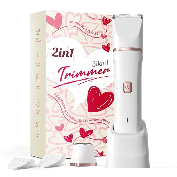 Pubic Hair Trimmer for Women White
