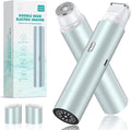 Bikini Trimmer for Women Dual Head Face Shaver Body Hair Trimmmer IPX7 Waterproof Womens Electric Razor for Legs Lake Green