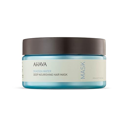 AHAVA Dead Sea Water Deep Nourishing Hair Mask - Rich &amp Creamy Mask Nourishing &amp Revitalizing Shine Cures Daily Scalp &amp Hair Damage includes exclusive Osmoter Jojoba Oil &amp Argan Oil