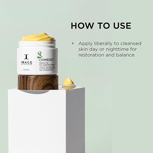 IMAGE Skincare ORMEDIC Biopeptide Cr?me Balancing Face Moisturizer with Shea Butter Hyaluronic Acid and Organic Plant Oils 2oz