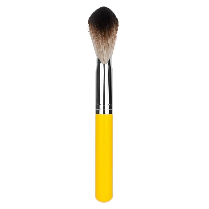 Bdellium Tools Professional Makeup Brush - Studio Series 991.5 Highlighting Fan - With Soft Synthetic Fibers For Topping the Cheekbones (Yellow 1pc)